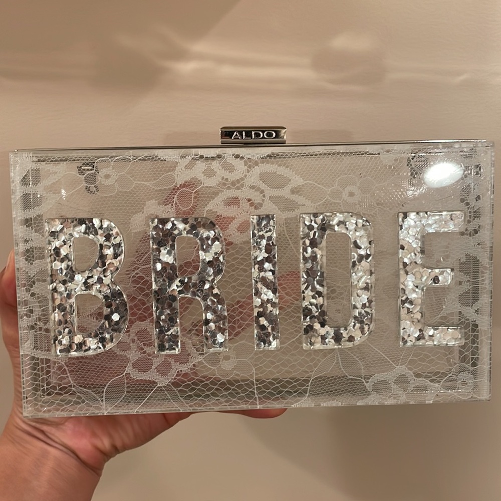 Bride clutch purse by Aldo
